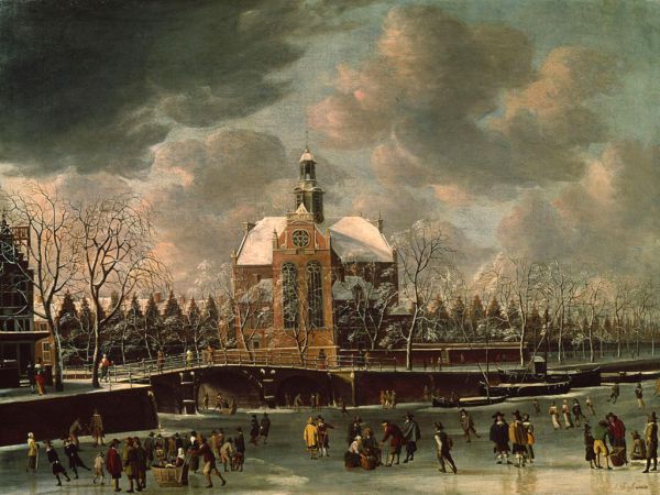 De Noorderkerk in de winter, Abraham Beerstraten, 1655/65 (Amsterdam Museum)