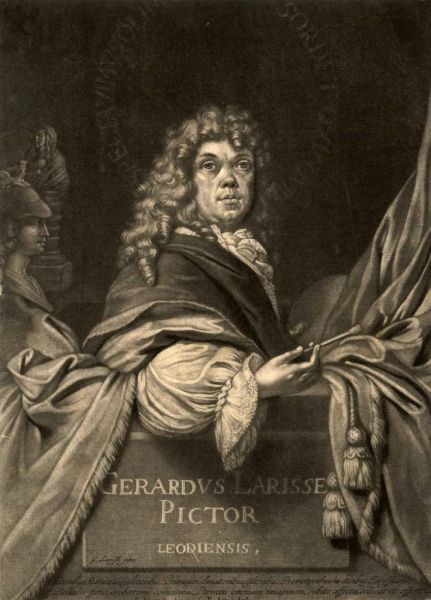 Gerard de Lairesse (1640-1711). Prent naar een geschilderd zelfportret