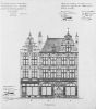 Ontwerptekening van architect Bleijs uit 1886