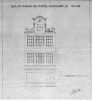 Ontwerptekening van de gevel