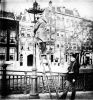 Historische foto van een kroonlantaarn, ca. 1900