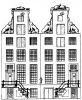 Herengracht 570-568. Tekening uit het Grachtenboek van Caspar Philips