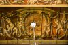 De 17de-eeuwse plafondschildering bevat een aantal cartouches met voorstellingen, hier Venus en Adonis (© Walther Schoonenberg)