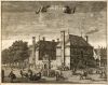 NZ Herenlogement, Haarlemmerstraat 75, in 1663. Prent uit 1693 van Casparus Commelin