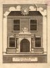 Gebouw De Zon van de Maatschappij Tot Nut Van 't Algemeen, Singel 118, voorheen doopsgezinde kerk, later veilinghuis. Ets uit 1802.