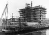 De bouw van de Nederlandsche Bank. Foto uit 1963