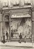 Meubelmagazijn van H.F. Jansen & zonen. Tekening van de winkelpui uit ca. 1880