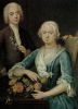 Petronella van Lennep-de Neufville (1688-1749) en haar zoon Jacob Pieter van Lennep (detail van schilderij uit 1738)