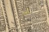 Achter Keizersgracht 104 is de hoedenfabriek te zien, op de kaart van Van Berckenrode uit 1625