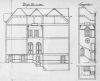 Doorsnede en trappenhuis. Tekening G.A. van Arkel, 1897