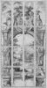 Gebrandschilderd raam Mozes bij het brandende braambos, David Vinckboons, 1606-1611