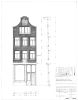 Runstraat 4. Bestaande toestand. Tekening Bureau Monumentenzorg, 1987