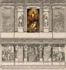 Ontwerp van de Vierschaar met toegevoegd het schilderij van Van Campen (&copy; Walther Schoonenberg)