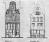 Restauratietekening voor- en achtergevel, architect W.F. Lughthart