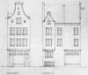 Bouwtekening voor- en zijgevel