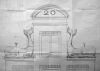 Ontwerptekening geveltoppen door Tobias Snoep