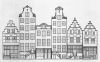 Herengracht 353 t/m 363. Tekening Bureau Monumentenzorg, 1965