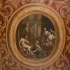 Keizersgracht 494. Laat-17de-eeuwse plafondschildering. Eurykleia wast de voeten van Odysseus.