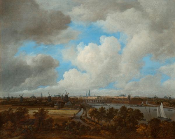 Gezicht op Amsterdam vanaf de Amsteldijk, Jacob van Ruisdael, ca. 1680 (Amsterdam Museum)