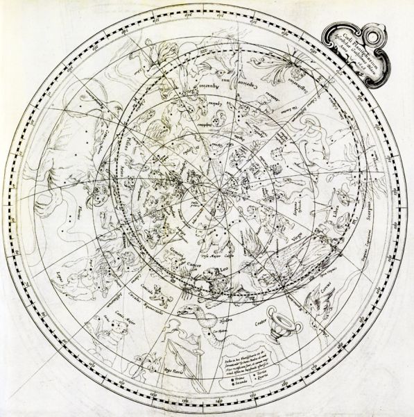 De sterrenkaart van Willem Blaeu, 1628